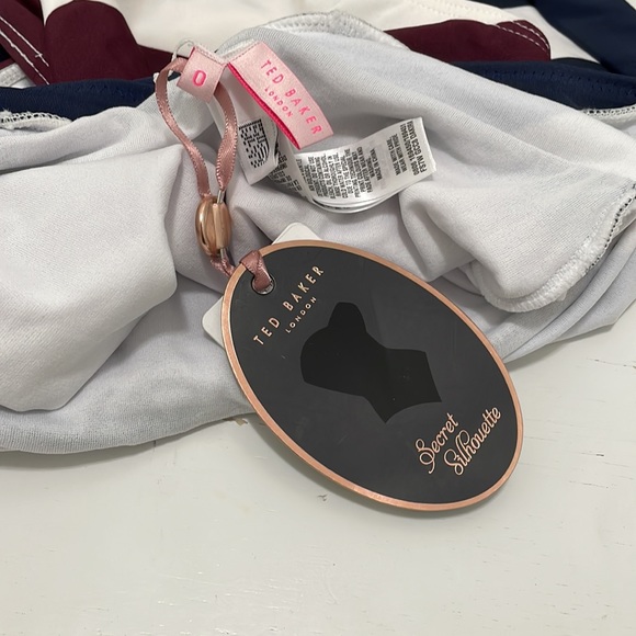 Ted Baker Contrast Stripe Dakira Swimsuit - Picture 3 of 4